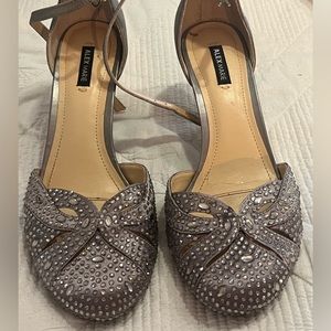 Party shoes in beautiful gray great evening shoe